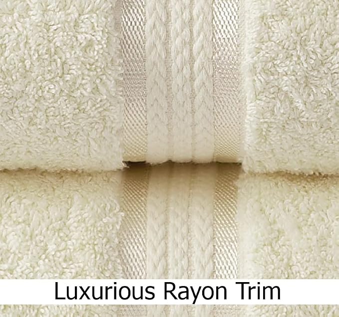 COTTON CRAFT Ultra Soft Washcloths -12 Pack- 12x12-100% Cotton Facecloths - Image 3