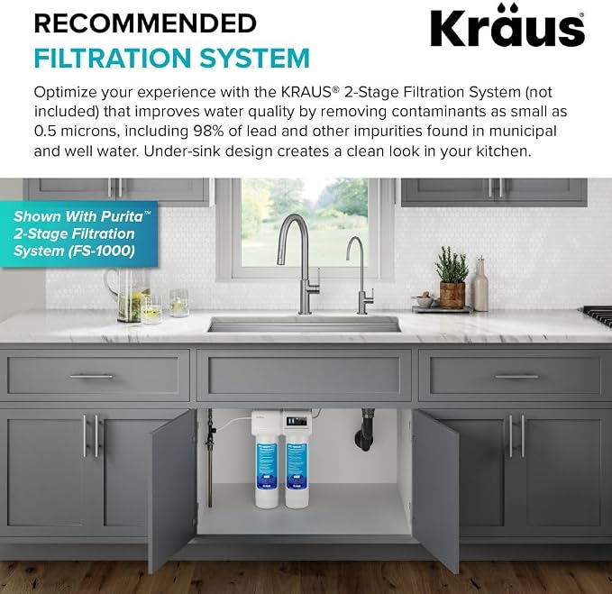 KRAUS Oletto Single Handle Drinking Water Filter Faucet - Image 8