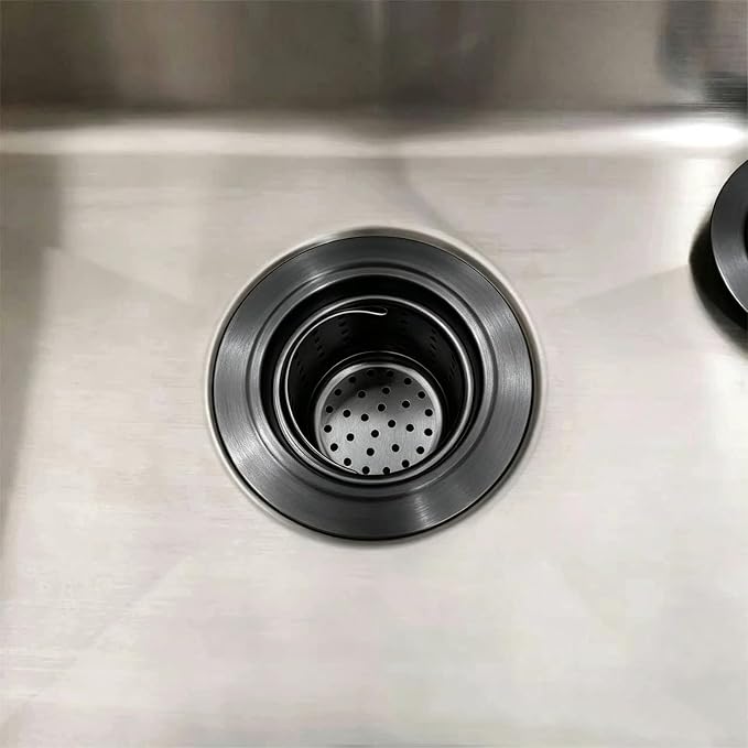 Kitchen Sink Drain Basket Only, Gunmetal Black 3-inch Basket - Image 6