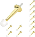 HOMOTEK 12 Pack Heavy Duty Solid Rigid Door Stop by HOMOTEK