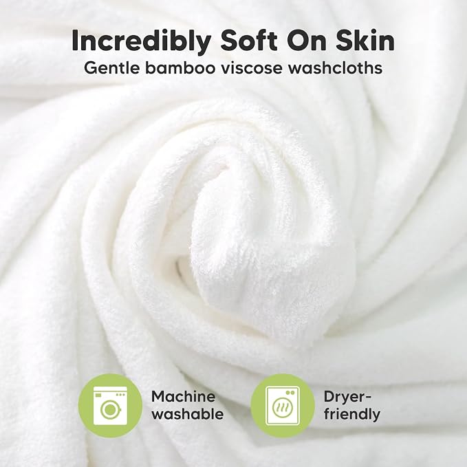 6-Pack Baby Washcloths, Soft Absorbent Washcloths - Image 2