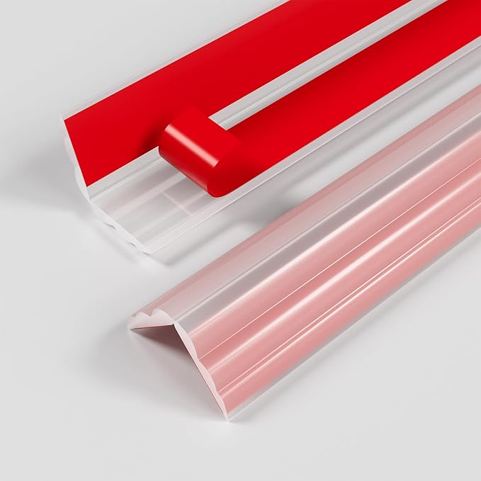 Wall Corner Protector & Edge Guard，Peel and Stick Wall Trim Moulding Inside & Outside Corner Molding Trim Caulk Strip, Self Adhesive Trim for Wall Edge,Ceiling,Countertop, 1.6” W x10’ L，Clear