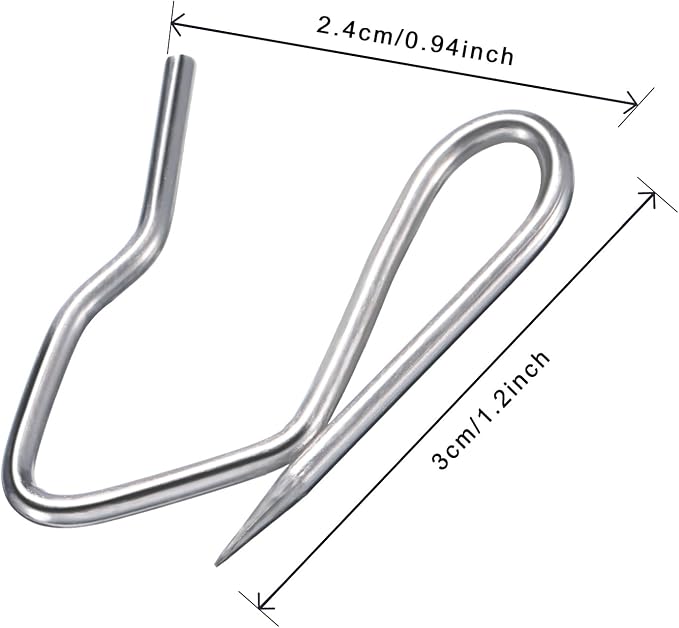 Shappy 120 Pack Drapery Hooks Pins - Image 3