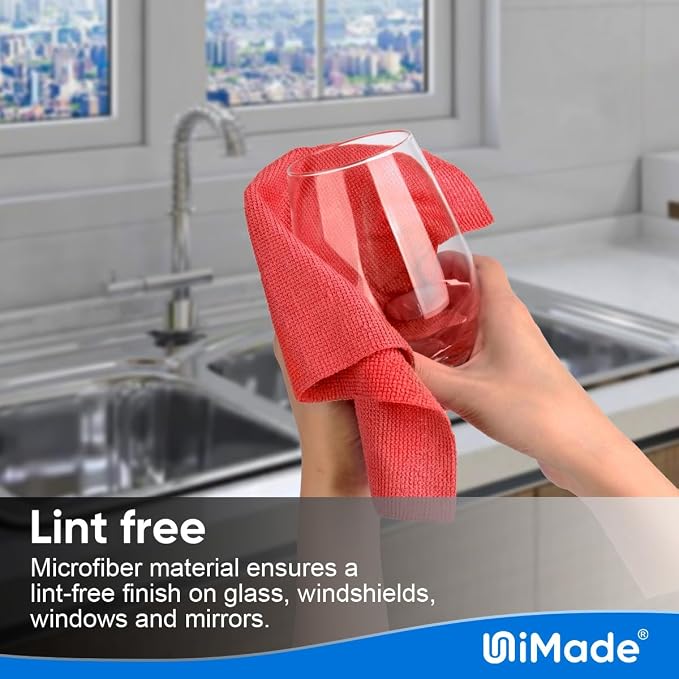 UNIMADE Shop Towels Rags, 50 Pack Reusable Microfiber Cleaning Cloth - Image 4