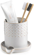 Zoeeker Toothbrush Holders for Bathrooms, Ceramic Toothbrush Holder Set | by LAUCHUH