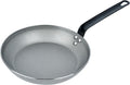 Restaurantware Fry Pan 1 Pack of 10.2 Inches Carbon Steel Non-Stick Searing Pan With Ergonomic Handle Silver For Sauteing and Omelets