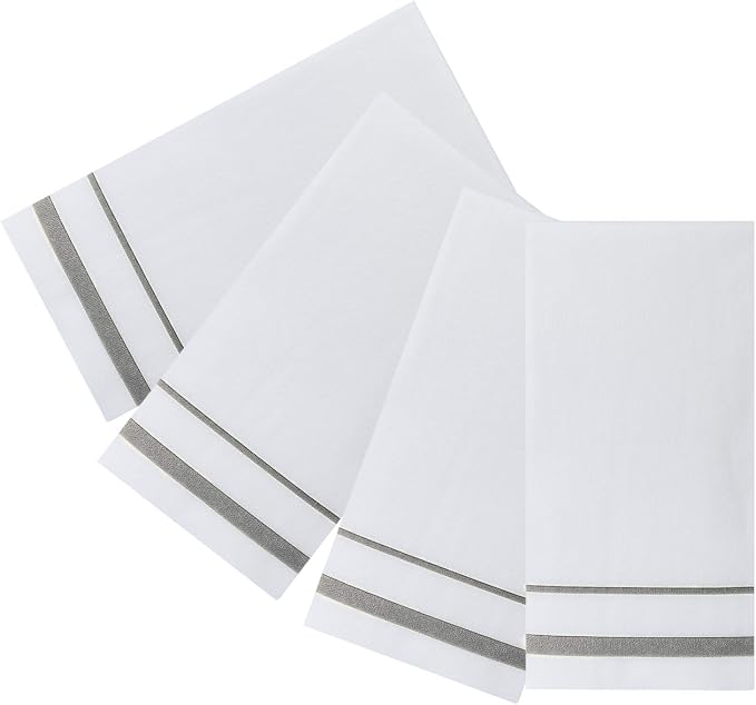 FOCUSLINE 200 Linen Feel Disposable Bathroom Napkins, Soft and Absorbent Paper - Image 7