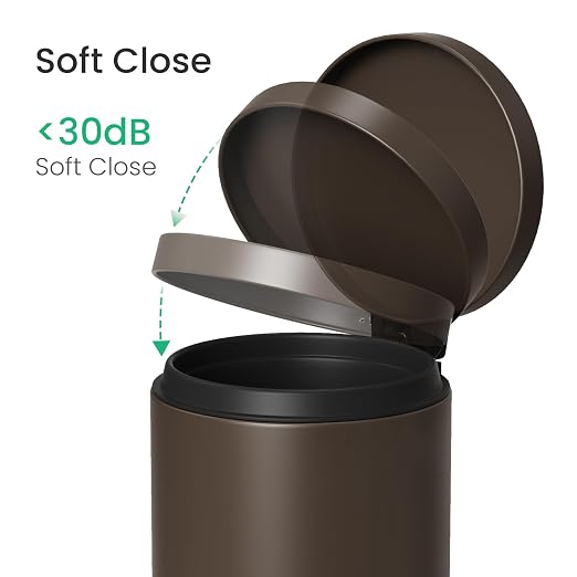 Cesun Small Round Bathroom Trash Can - Image 5
