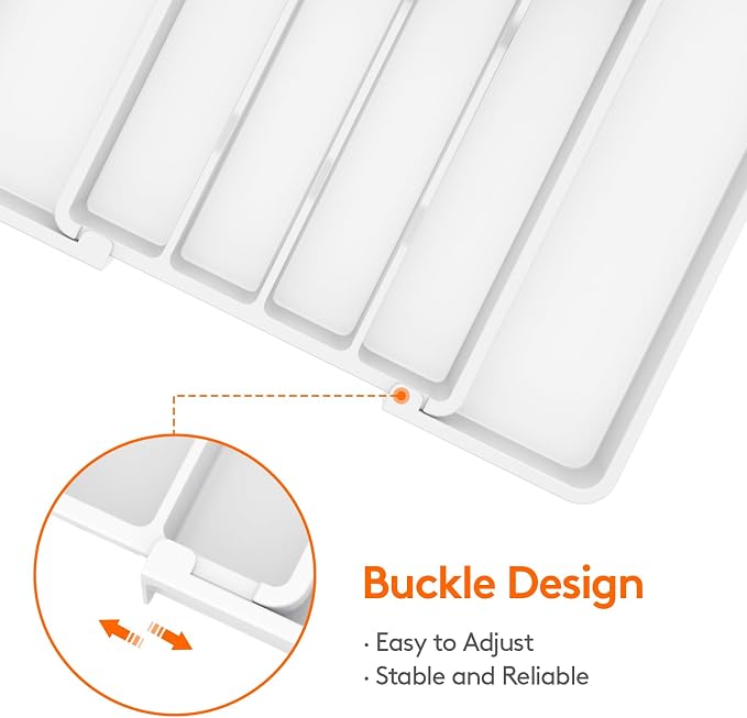 Lifewit Expandable Silverware Drawer Organizer, Kitchen Utensil Tray | BPA-free - Image 5