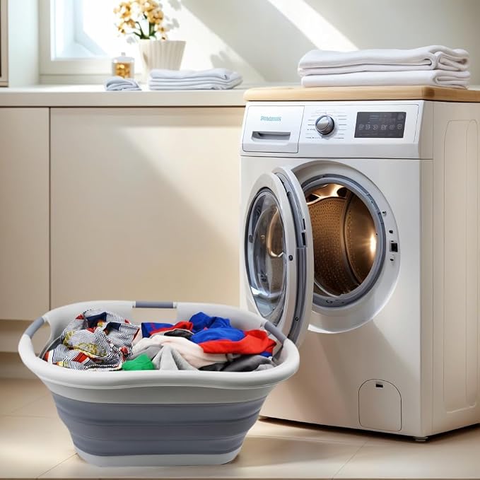 SAMMART 40L Collapsible Plastic Laundry Basket - Image 4