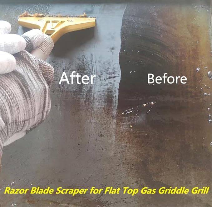Razor Blade Scraper with 20 PCS Extra Blades and Gloves. | 4"Heavy-Duty Floor - Image 5