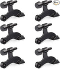 HOMOTEK 6 Pack Hinge Pin Black Door Stopper, Adjustable Deluxe Heavy Duty Door by HOMOTEK
