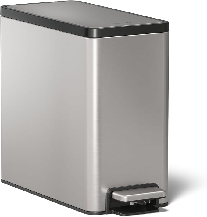 Kohler K-20957-ST 2.5 Gallon Slim Step Trash Can, Stainless Steel by Unknown