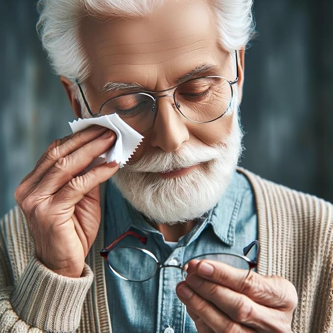 AAwipes Eyeglasses Cleaning Cloth Glasses Cloths 5.5"x5.5" 100pcs White | - Image 8