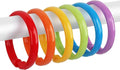 Colorful Shower Curtain Hooks by Qulable