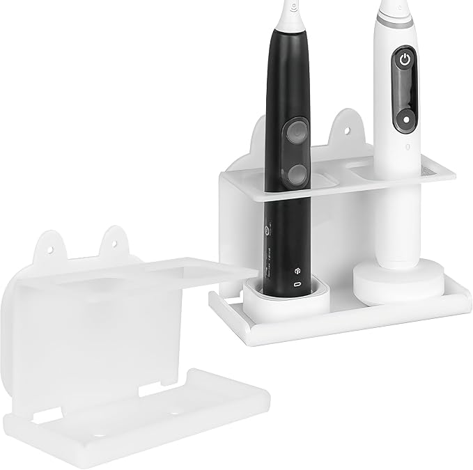 2Pack Electric Toothbrush Holder Wall Mounted, Electric Toothbrush Cord by LUEXBOX