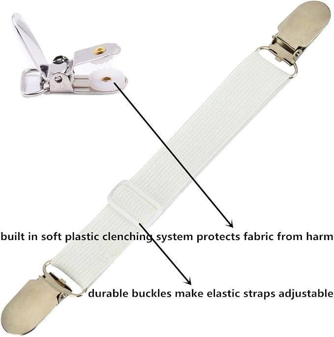 Bed Sheet Clips Straps Sheet Holder Mattress Clips - Image 2