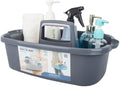 JiatuA Large Cleaning Supplies Caddy Portable Shower Caddy Basket Dark Gray by JiatuA