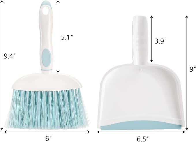 Frcctre 3 Pack Small Dustpan and Brush Set - Image 2