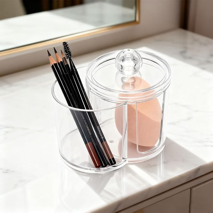 2- Grid Q-tip Holder for Bathroom, Cotton Swab Holder - Image 8