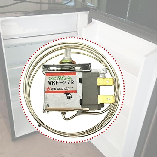 RUIAN Mini Fridge Thermostat, Universal 2 Pin Refrigerator Freezer Temperature Control WKF-27R