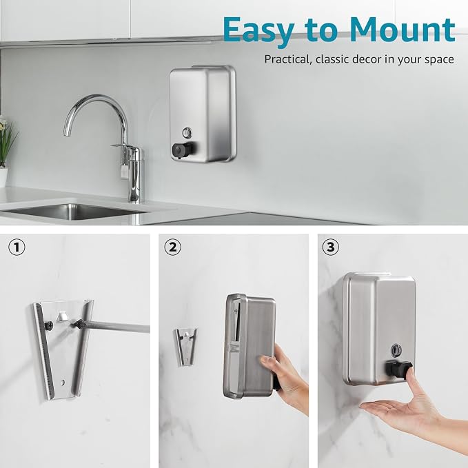 Commercial Wall Mount Soap Dispenser - Image 7