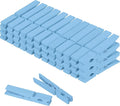 Colored Clothes pins 2.9inch 50PCS Blue, Colorful ClothesPins Wooden Clips by WAENLIR