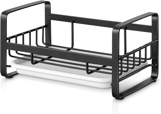 HULISEN Kitchen Sponge Holder, 304 Stainless Steel Sink Caddy - Image 2