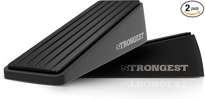 Stoppers for Bottom of Door – Heavy Duty Metal Rubber Door Stopper, Non-Slip by STRONGESTHOME