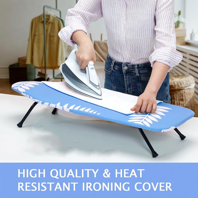 SheeChung 12.5"x32" Mini Ironing Board Cover and Pad, Small Iron Board Cover - Image 6