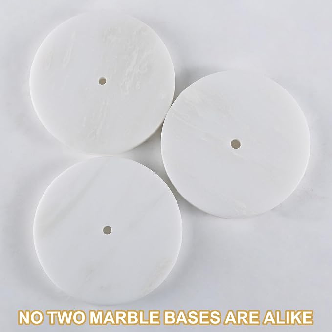 Koville Natural Marble Paper Towel Holder Countertop, - Image 5