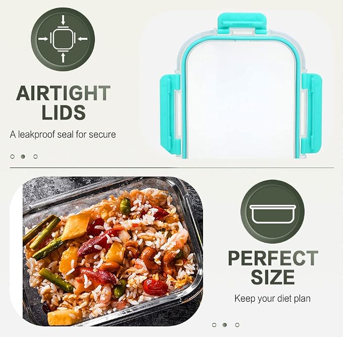10 Packs 30 oz Glass Meal Prep Containers - Image 5