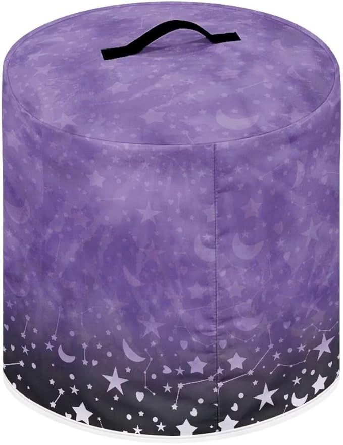 Halloween Cute Black Cat Pressure Cooker Dust Cover with Top Handle and Storage Pocket 8 Quart Air Fryer Rice Cooker Protector Covers Kitchen Appliance Decoration
