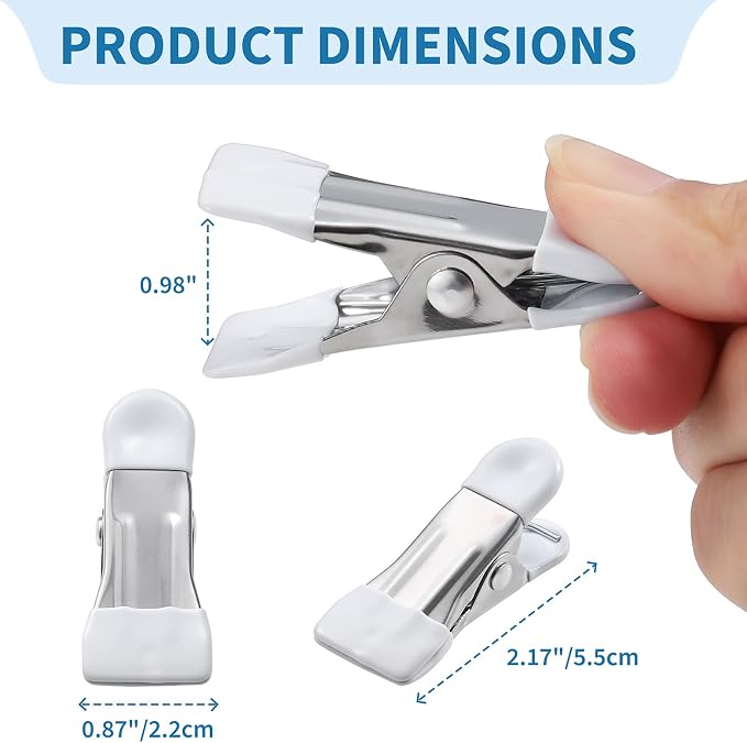 Clothes Pins Heavy Duty Out Door 30 Pack, Chip Clips 2.17 Inch, Bag Clips - Image 3