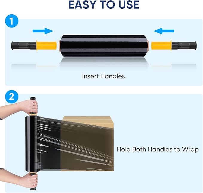 TICONN Stretch Wrap Roll, 15 in x 1000 ft Plastic Wrap - Image 6