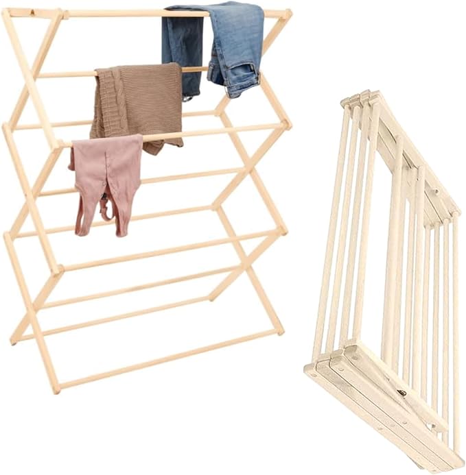 Premium American Maple Clothes Drying Rack by PennsylvaniaWoodworks
