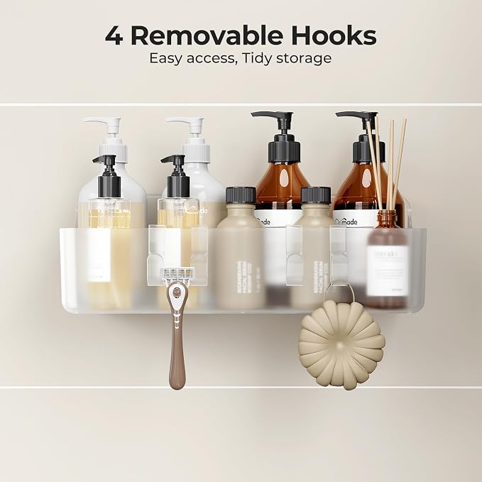Orimade Shower Caddy 3-Pack, No-Drill Adhesive Shelves - Image 9
