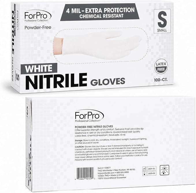 ForPro Disposable Nitrile Gloves, Chemical Resistant, Powder-Free, Latex-Free - Image 3
