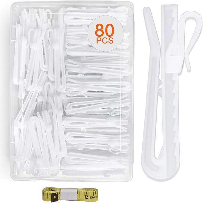 Adjustable Pinch Pleat Curtain Hooks, Only by Unknown