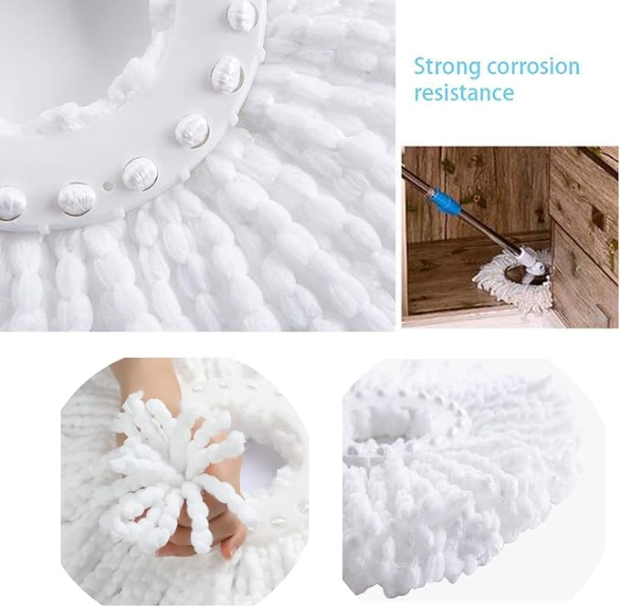 5 PCS Microfiber Replacement Mop Head Spin Mop Head Replacement 5-Pack - Image 5