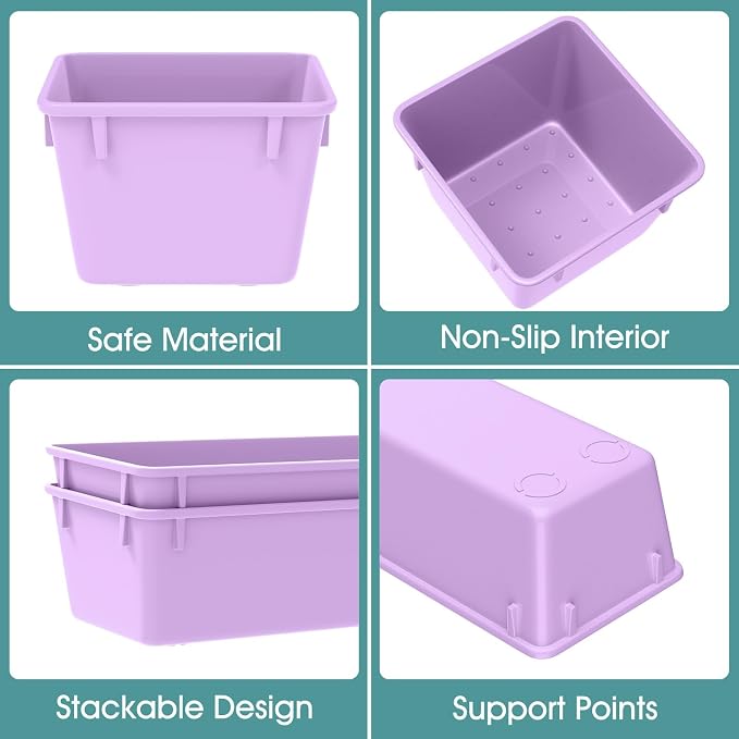 25 PCS Plastic Drawer Organizer Set, Makeup Organizers and Storage Bins | 4 - Image 3