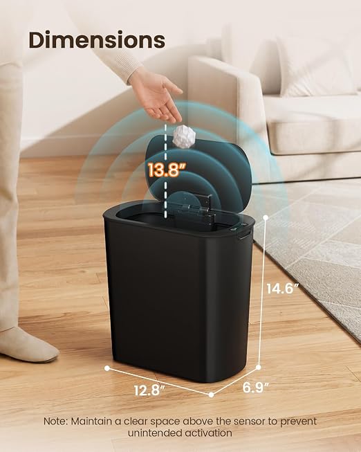 TIPGO 5 Gallon Automatic Bathroom Trash Can - Image 6