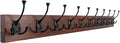 IBosins Brown Wood Wall Mounted Coat Rack, Rustic Coat Hooks Rail by IBosins