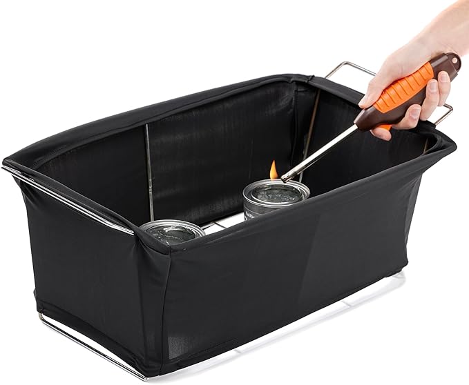 2-Pack Chafer Wind Guard Cover for Chafing Dish - Flame Retardant Fabric Screen for Food Warmers - Chafing Dish Wind Guard - Breeze Protection & Heat Retention for Catering, Parties, Buffets - 90081