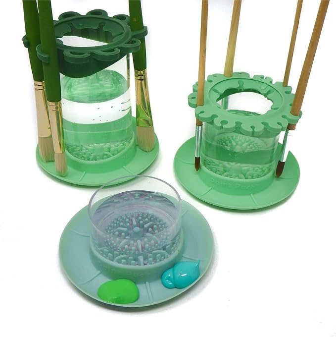Paint Puck Ultimate Rinse Cup Paint Brush Cleaner, Brush Holder, Squeegee Lips - Image 3