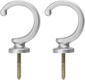 uxcell 2Pcs Curtain Holdback, Aluminum Alloy Wall Mounted Curtain Holders by uxcell