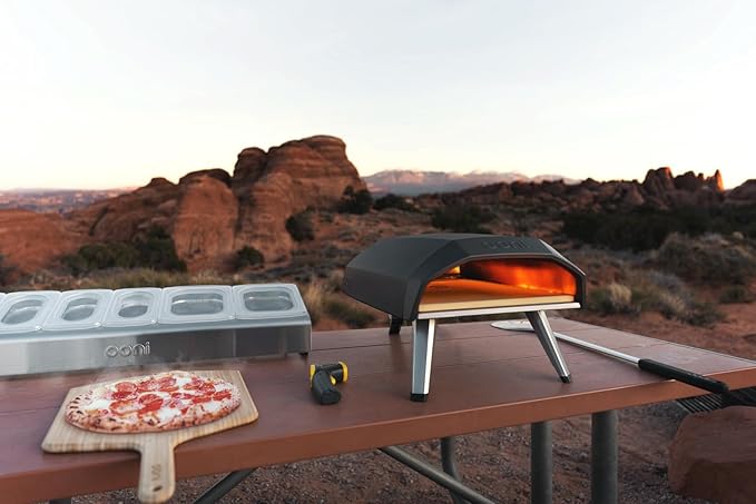 Ooni Koda 12 Gas Pizza Oven – 12" Outdoor Pizza Oven Cooks Pizza in 60 Seconds, Includes 28 mBar Regulator and Gas Hose, Propane Grill Reaches 950°F