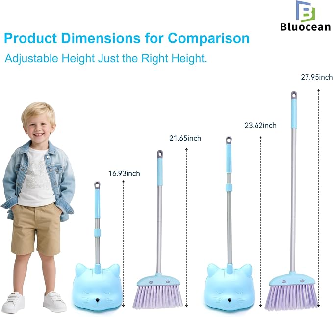 28'' Kids Mini Broom and Dustpan Set - Image 4