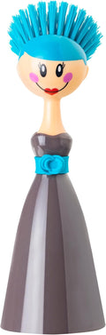 Vigar Dolls Dish Brush with Handle and Holder, Kitchen Scrub Brush, Dishwashing by VIGAR