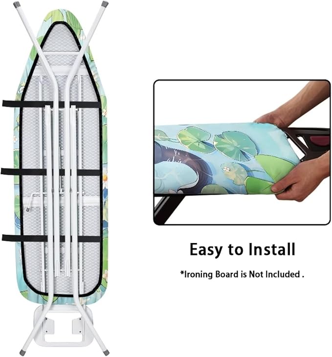 Cute Otter Ironing Board Covers Heavy-Duty Fabric Non Slip Padded Ironing Board - Image 4